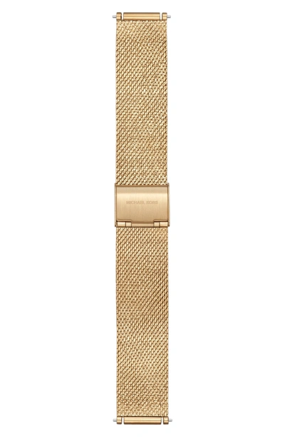 Michael Kors Sofie 18mm Mesh Watch Strap In Gold