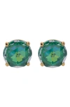 Kate Spade Round Stud Earrings In Emerald
