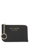 Kate Spade Cameron Medium Zip Card Holder In Black