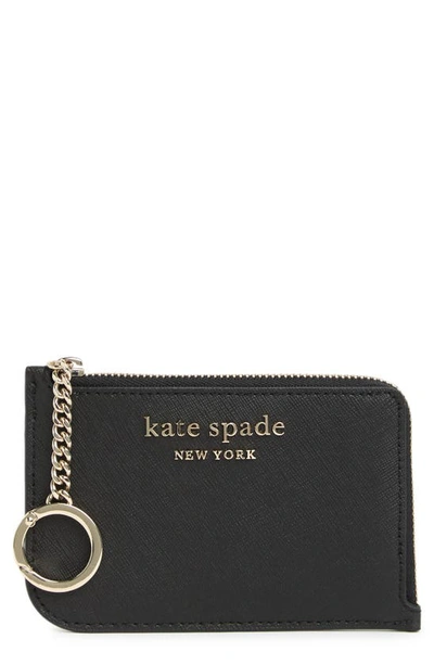 Kate Spade Cameron Medium Zip Card Holder In Black