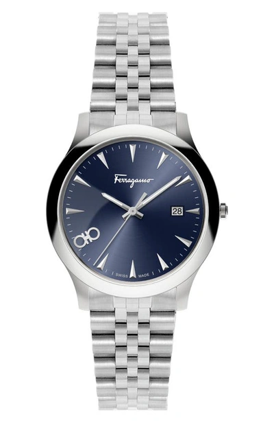 Ferragamo Sunray Stainless Steel Bracelet Watch, 33mm