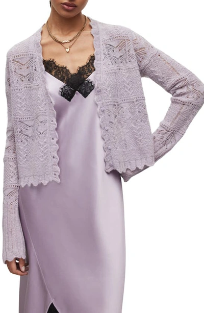 Allsaints Vanessa Cardigan In Violet