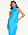 Ramy Brook Tatiana High Neck Maxi Dress In Lake