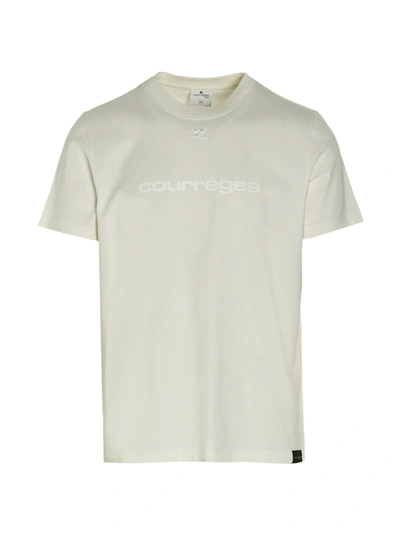 Courrèges Courreges 'classique Shell Cotton' T-shirt In White