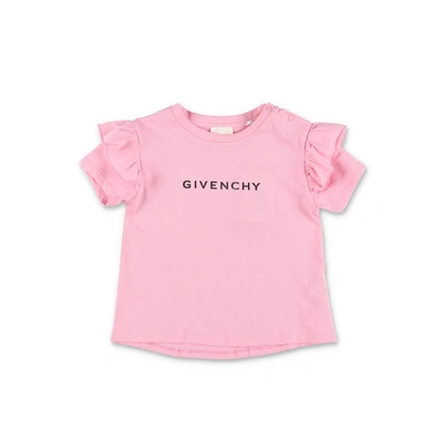 Givenchy Kids'  T-shirt Rosa In Jersey Di Cotone Baby Girl