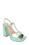 Journee Collection Parson Platform Sandal In Green