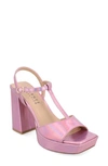 Journee Collection Parson Platform Sandal In Pink