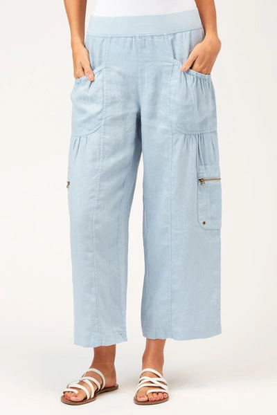Xcvi Rishi Wide Leg Crop In Blue