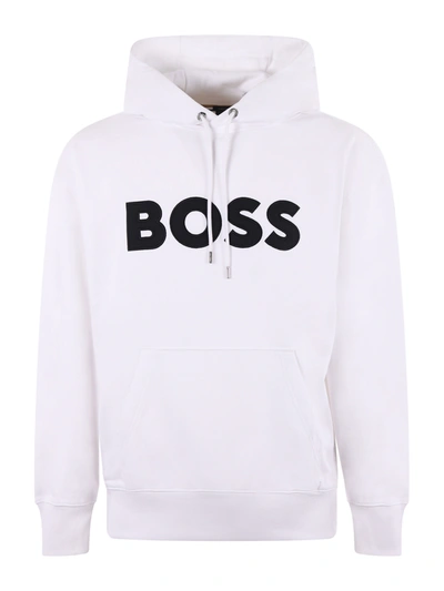 Hugo Boss Boss Sweatshirt In Bianco
