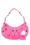 Balenciaga Le Cagole Xs Zip Leather Shoulder Bag In Pink