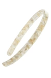 France Luxe Ultracomfort Skinny Headband In Pavlova White