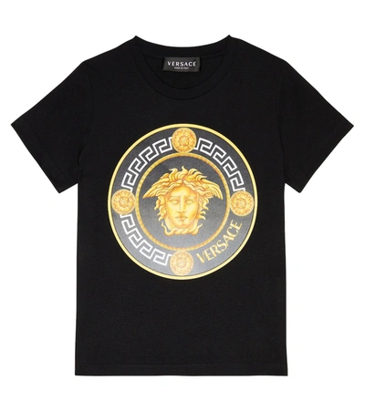 Versace Kids' Medusa T-shirt In Black