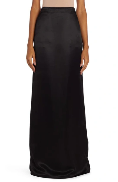 Bottega Veneta Twill Maxi Skirt In Black