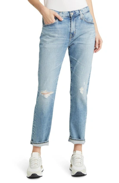 Ag Ex Boyfriend Slouchy High Rise Ankle Slim Jeans In 20 Years Fossil In 20 Years Fossil