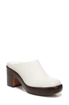 Vince Navina Leather Mule In Milk