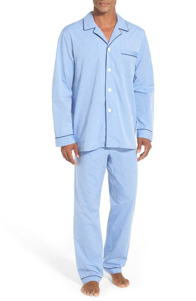 Majestic Cotton Pajamas In Blue
