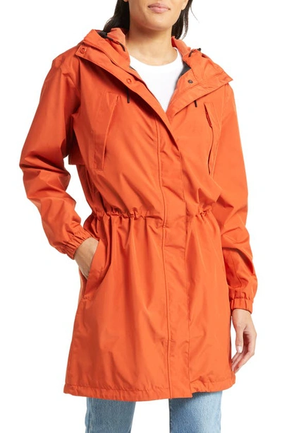 Helly Hansen T2 Hooded Waterproof Raincoat In Canyon