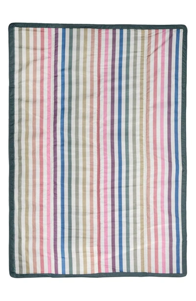 Little Unicorn 5 X 7 Outdoor Blanket In Chroma Rugby Stripe