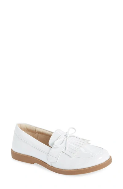 Dream Pairs Kids' School Uniform Loafer In White