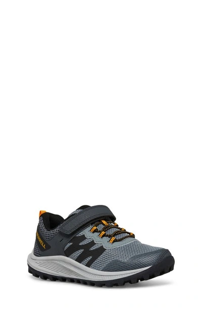 Merrell Kids' Nova 3 Trail Sneaker In Grey/ Orange