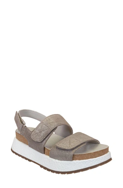 Otbt Wandering Slingback Platform Sandal In Silver