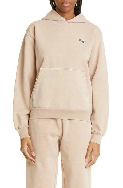 Melody Ehsani Heavy Fleece Hoodie In Warm Taupe