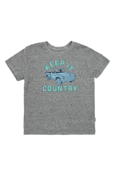 Feather 4 Arrow Kids' Keep It Country Cotton Graphic Tee In Heather Grey