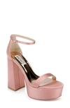 Badgley Mischka Party Ankle Strap Platform Sandal In Terra