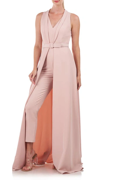Kay Unger Leighton Maxi Romper In Soft Blush ModeSens