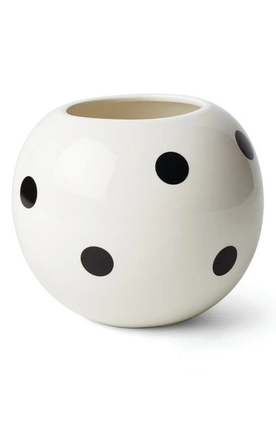 Kate Spade On The Dot Porcelain Bowl In White