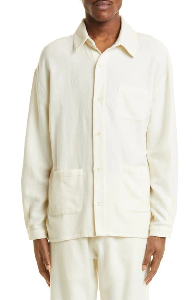 Smr Days Wool Overshirt In Ivory