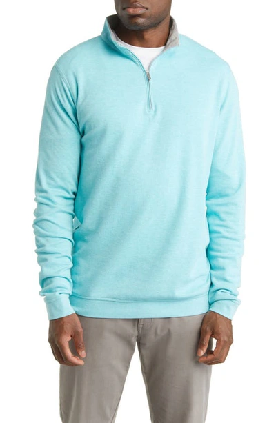 Peter Millar Crown Comfort Stretch Cotton & Modal Half Zip Pullover In Radiant Blue