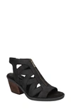 Bella Vita Suzette Womens Breathable Slide On Gladiator Sandals In Black