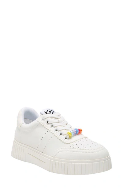 Katy Perry Women's The Skatter Bead Lace-up Sneakers In White