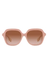 Burberry Meadow 47mm Gradient Geometric Sunglasses In Brown Gradient