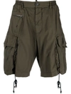 Dsquared2 Knee-length Cargo Shorts In Green