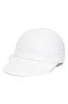 Eric Javits Mondo Woven Cap In White