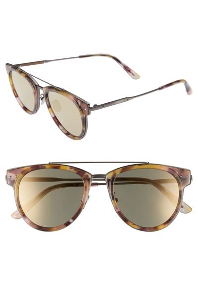 Bottega Veneta 50mm Sunglasses - Avana Brown