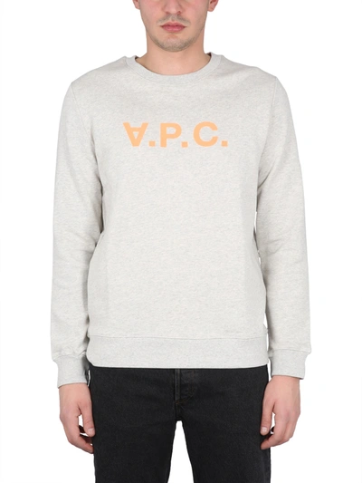 Apc Sweatshirt With V.p.c Logo In White