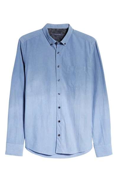Stone Rose Long Sleeve Stretch Button-down Shirt In Navy