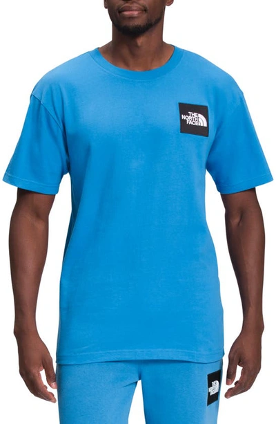 The North Face Heavyweight Box Logo T-shirt In Super Sonic Blue