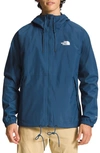 The North Face Antora Waterproof Hooded Rain Jacket In Shady Blue