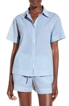 Eberjey Stripe Organic Cotton Short Pajamas In Multi