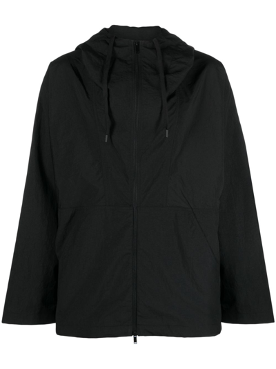 Studio Nicholson Zipped-up Fastening Shirt Jacket In Black