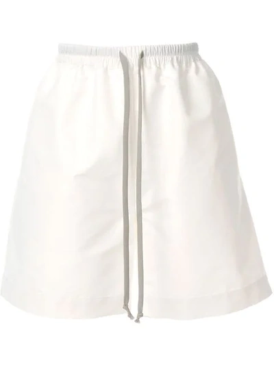 Rick Owens Technical Shorts In White