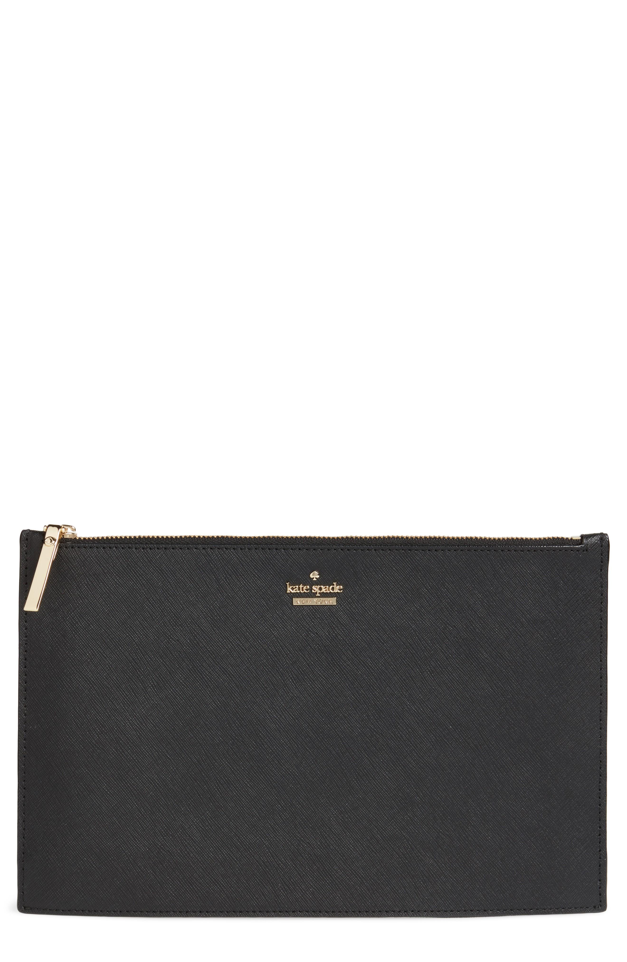kate spade black clutch