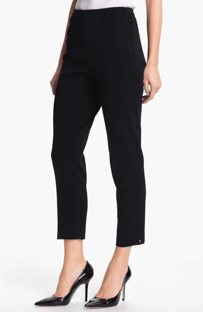 Ming Wang Pull-on Ankle Pants In Black