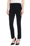 Ming Wang Slim Leg Knit Pant In Black
