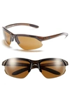 Smith 'parallel D Max' 65mm Polarized Sunglasses - Brown/ Polar Brown/ Clear