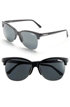 Smith 'rebel' 57mm Cat Eye Sunglasses - Black/ Polar Gray